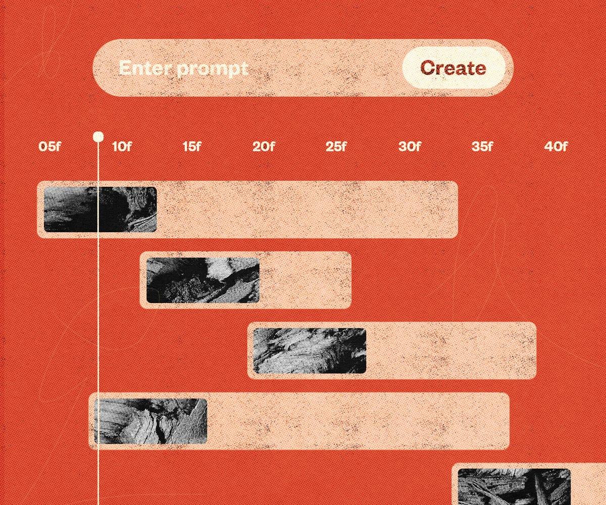 AI视频生成与剪辑界面