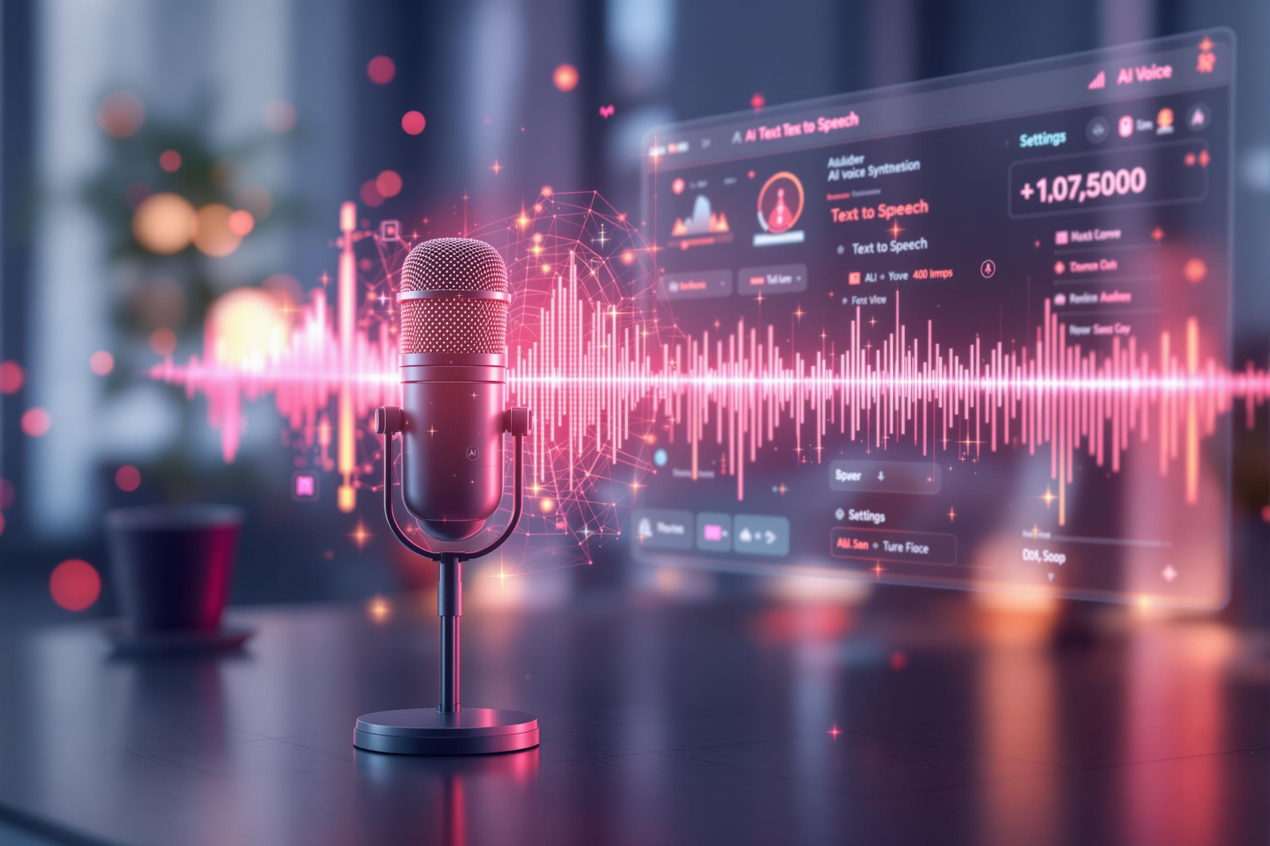 AI配音软件语音生成界面