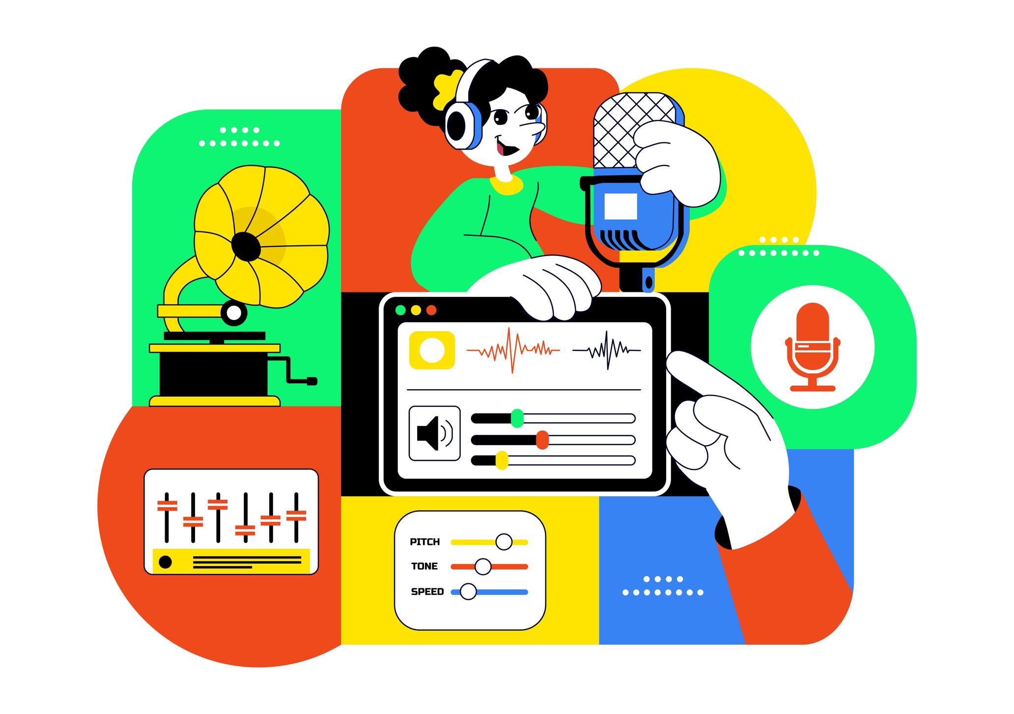 AI配音软件语音生成界面