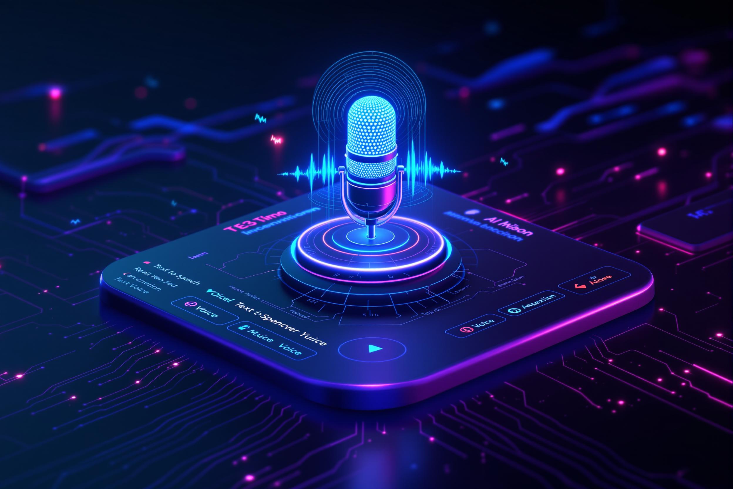 AI配音软件语音生成界面