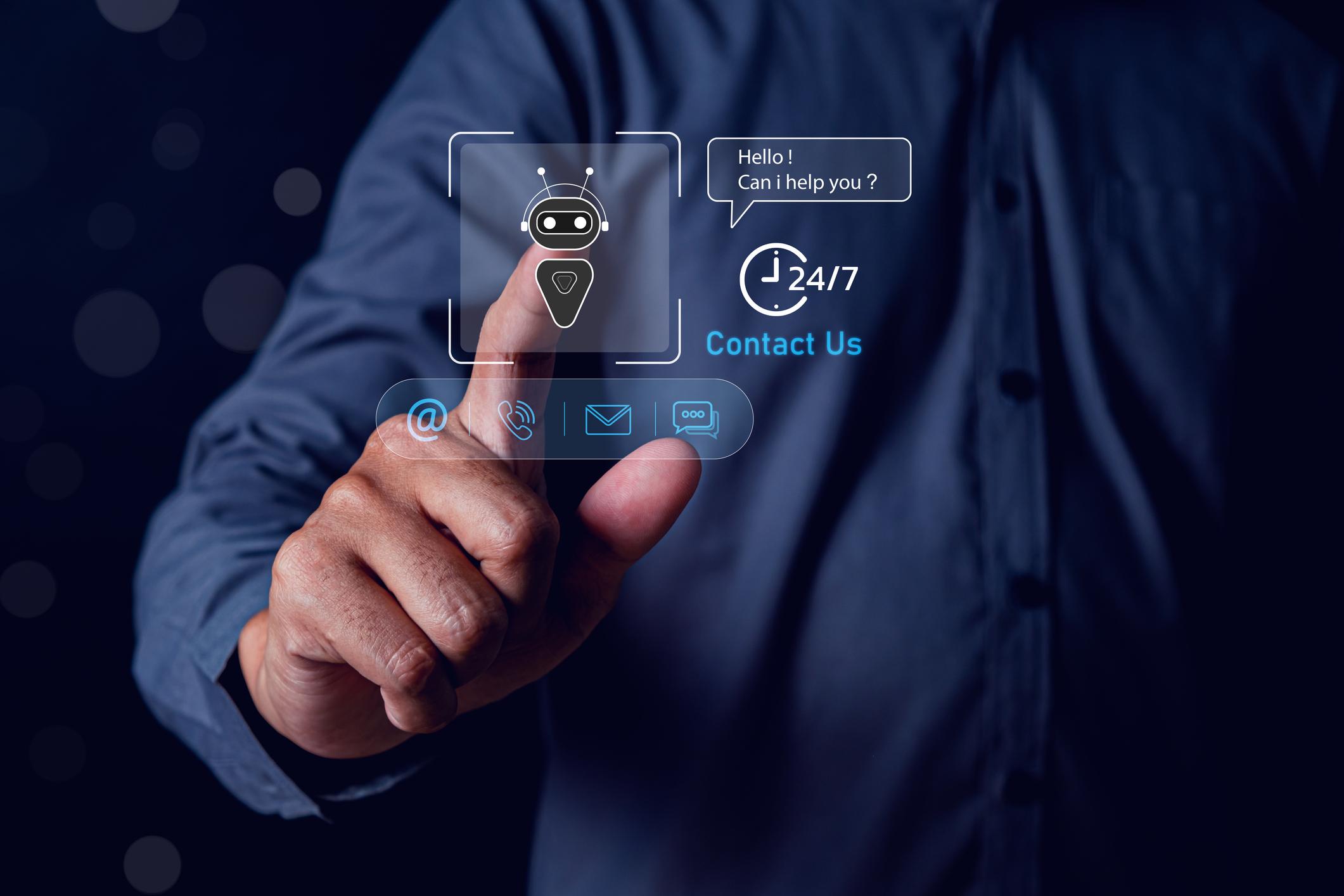 AI客服系统对话界面