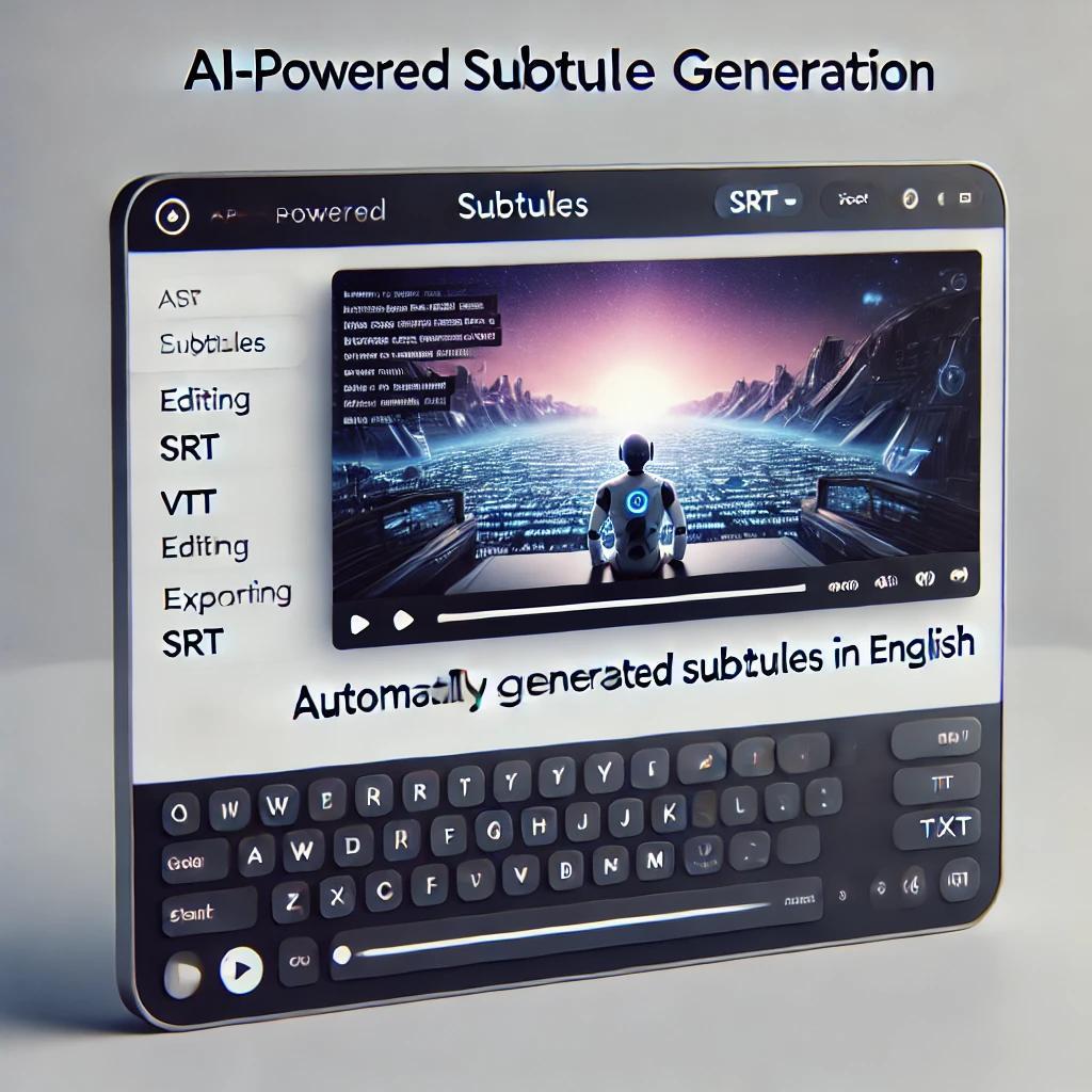 AI字幕生成工具界面