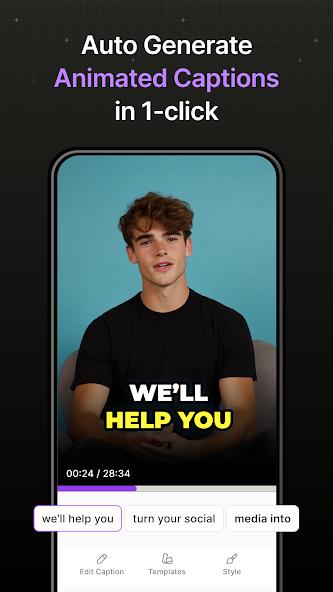 AI字幕生成工具界面