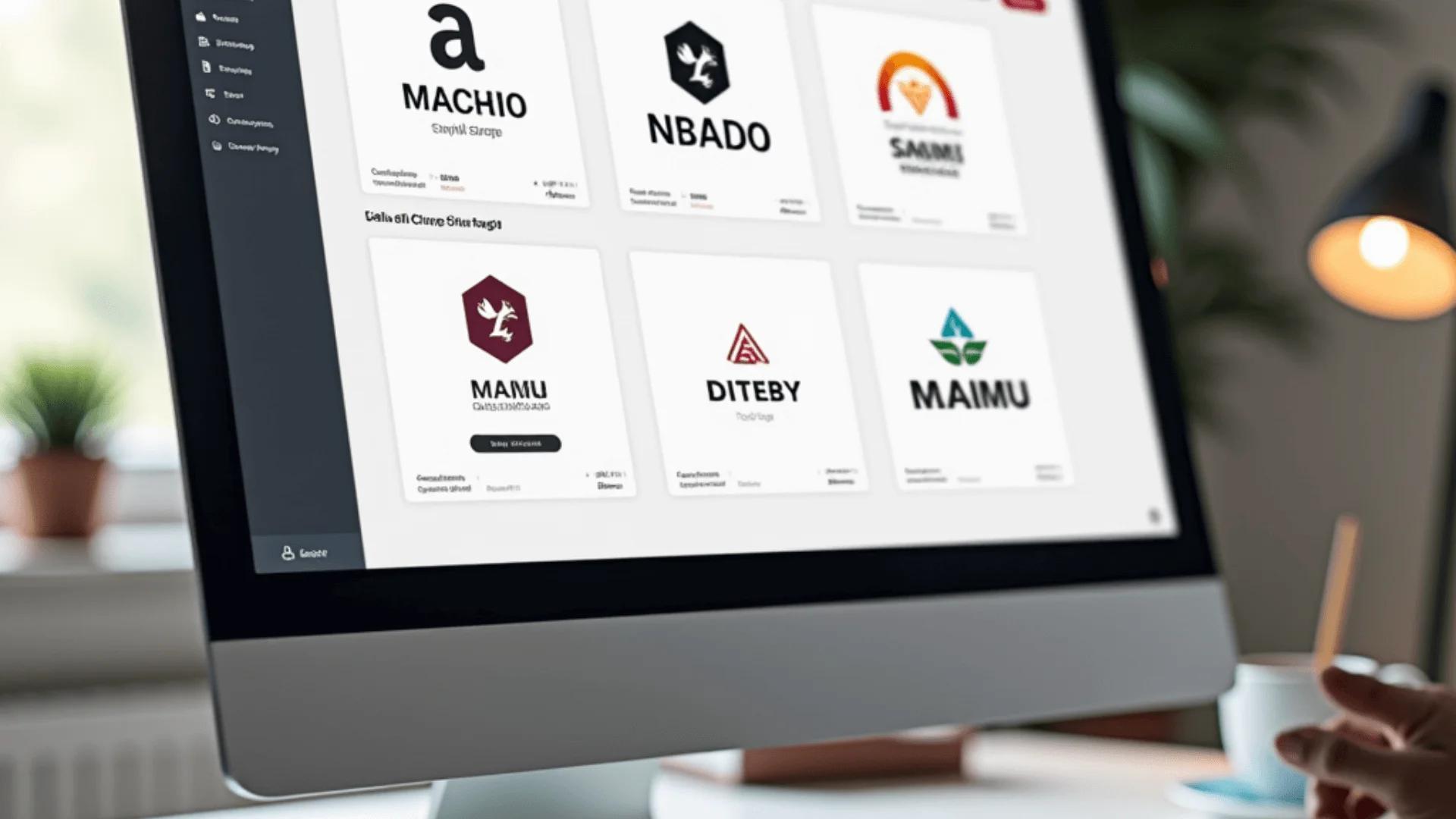 AI生成Logo设计界面