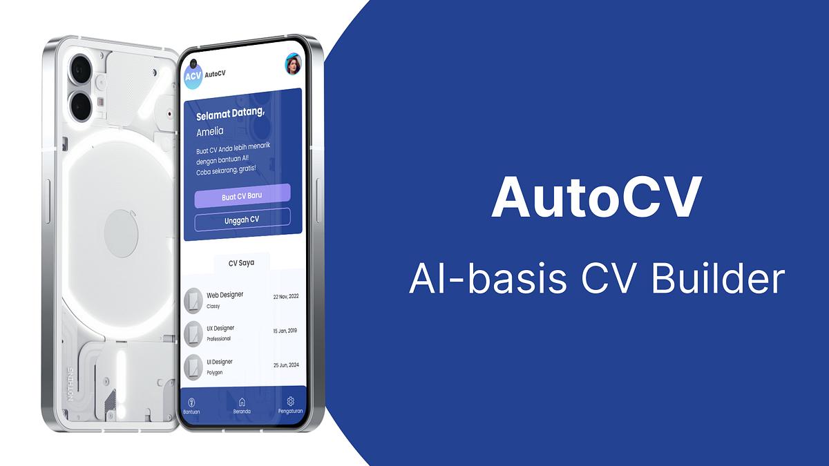 AI简历生成界面