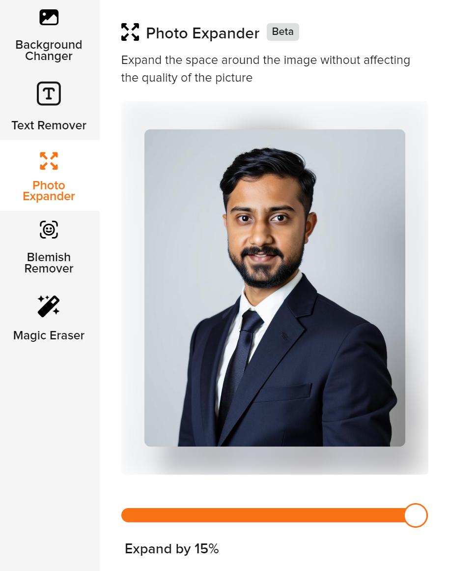 AI修图工具界面