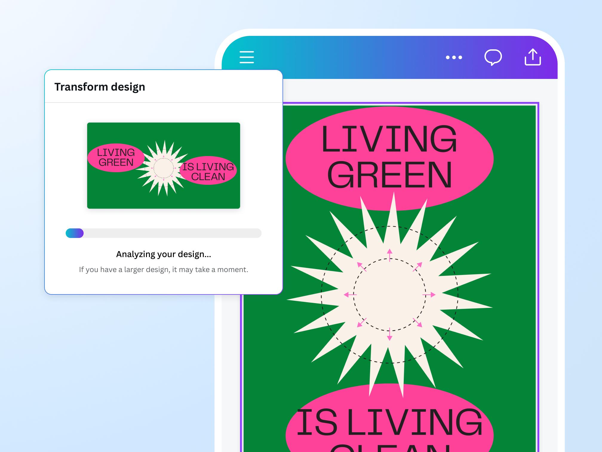 AI海报设计界面
