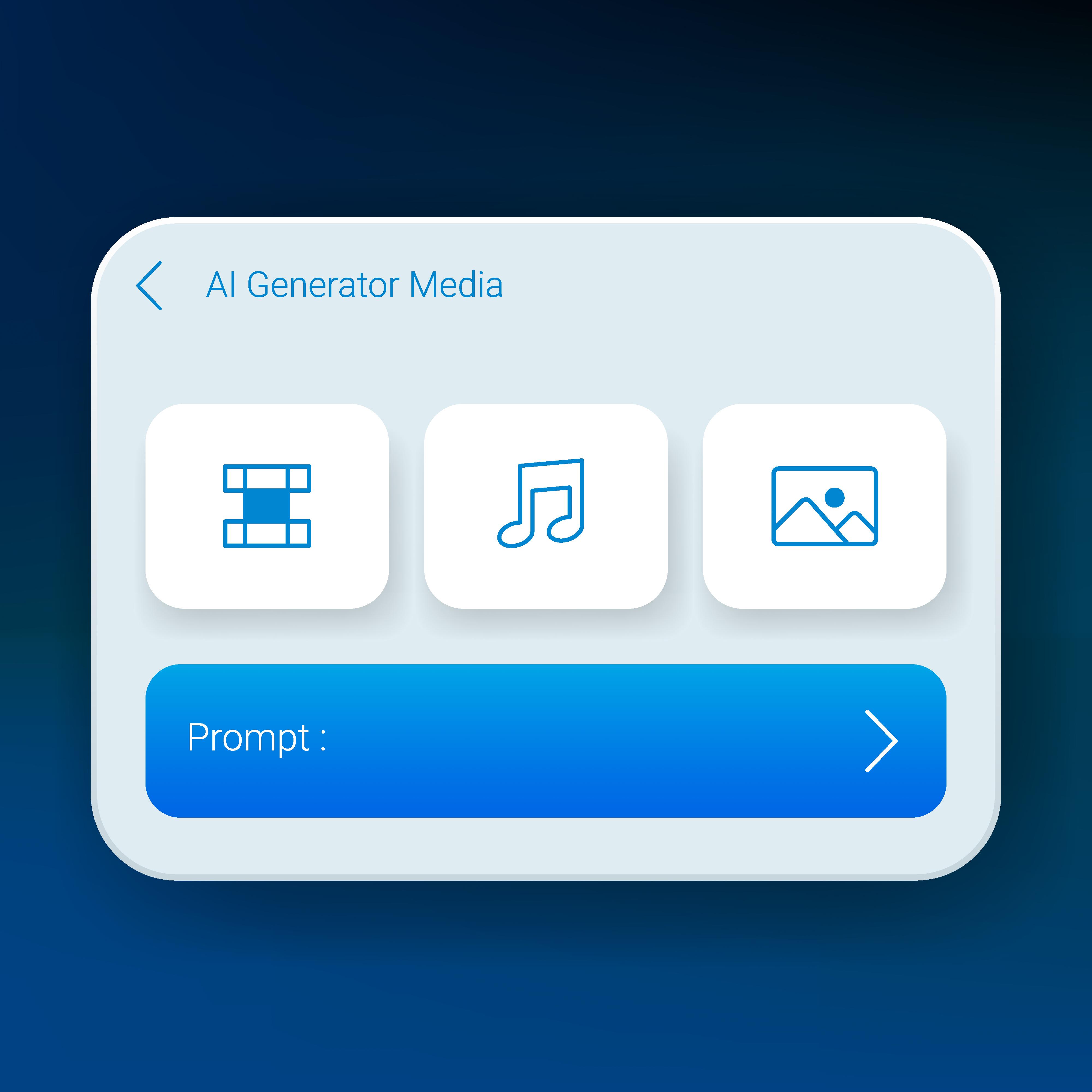 AI海报设计界面