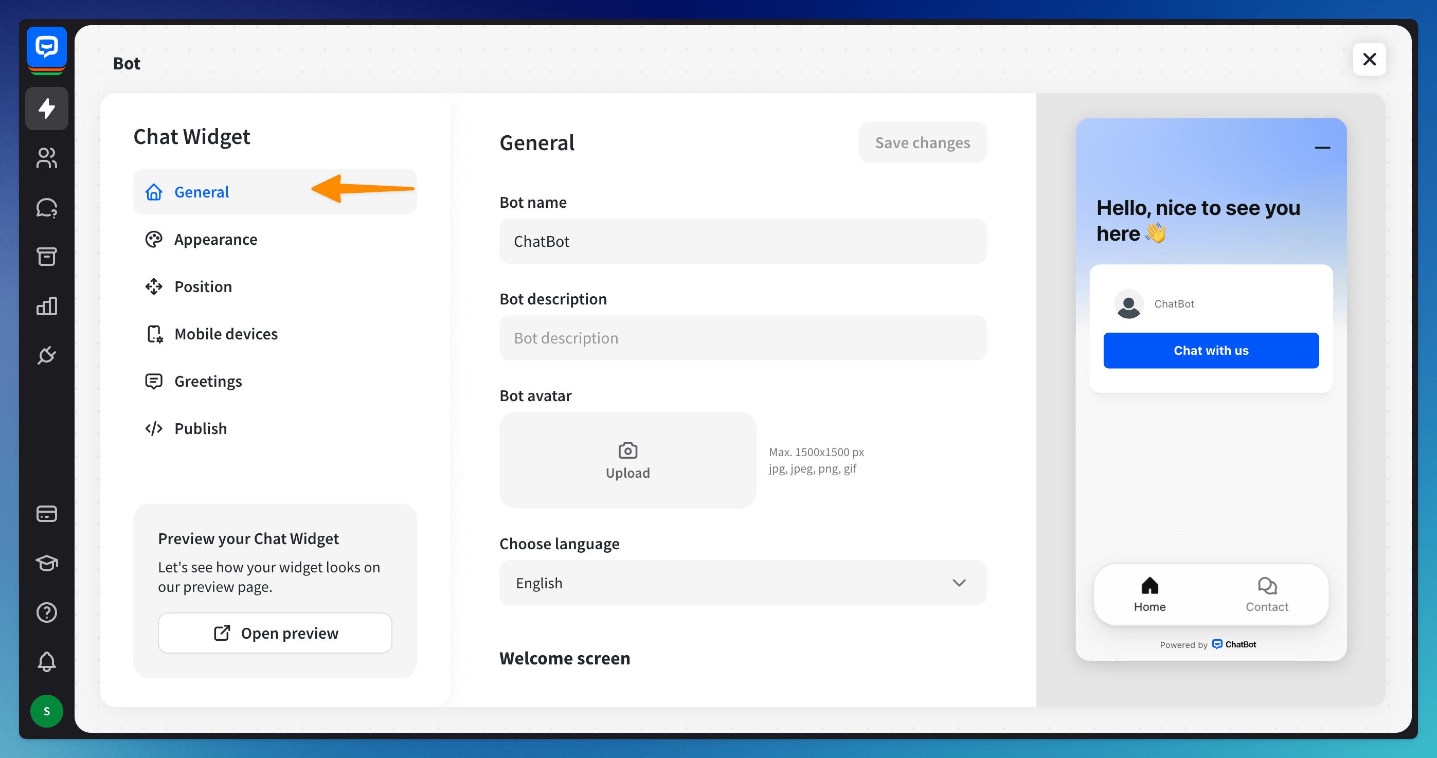 AI客服机器人界面