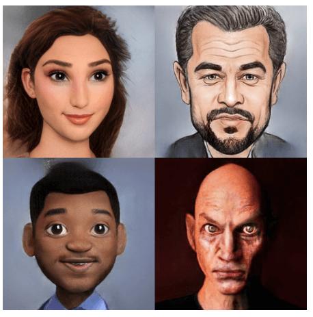 AI头像生成效果