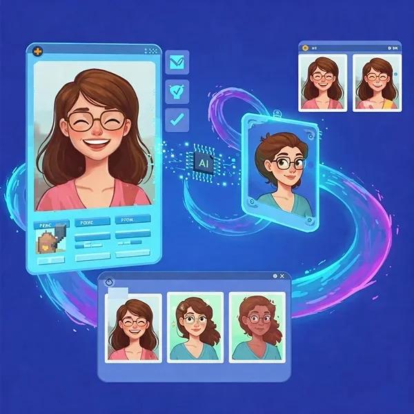 AI头像生成效果